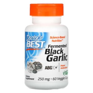 Doctor’s Best, Fermented Black Garlic ABG10+, 250 mg, 60 Veggie Caps