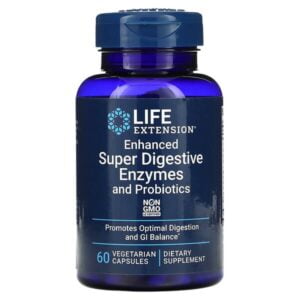 Life Extension, Enhanced Super Digestive Enzymes and Probiotics, 60 Vegetarian Capsules