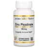California Gold Nutrition, Zinc Picolinate, 50 mg, 120 Veggie Capsules
