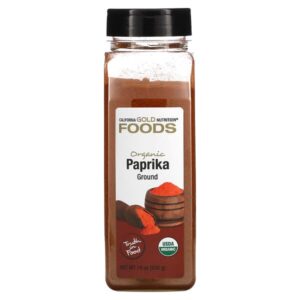 California Gold Nutrition, FOODS – Organic Paprika, Ground, 19 oz (538 g)