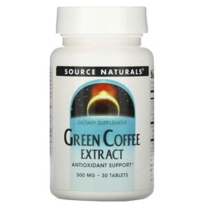 Source Naturals, Green Coffee Extract, 500 mg, 30 Tablets