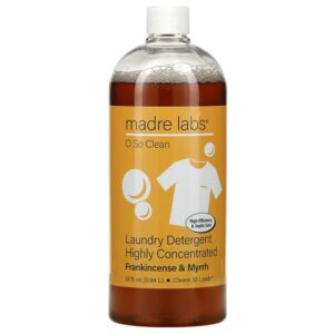 Madre Labs, Highly Concentrated Laundry Detergent, Frankincense and Myrrh, 32 fl oz (0.94 L)
