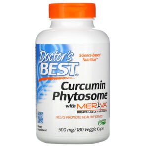Doctor’s Best, Curcumin Phytosome with Meriva, 500 mg, 180 Veggie Caps