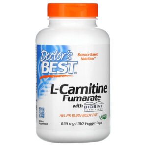 Doctor’s Best, L-Carnitine Fumarate with Biosint Carnitines, 855 mg, 180 Veggie Caps