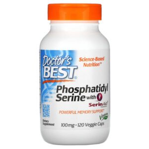 Doctor’s Best, Phosphatidylserine with SerinAid, 100 mg, 120 Veggie Caps