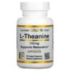 California Gold Nutrition, L-Theanine, AlphaWave, Supports Relaxation, Calm Focus, 100 mg, 60 Veggie Capsules