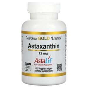 California Gold Nutrition, Astaxanthin, Astaliff® Pure Icelandic, 12 mg, 120 Veggie Softgels