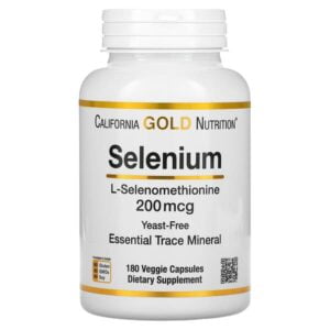 California Gold Nutrition, Selenium, Yeast-Free, 200 mcg, 180 Veggie Capsules