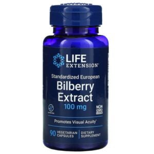Life Extension, Standardized European Bilberry Extract, 100 mg, 90 Vegetarian Capsules