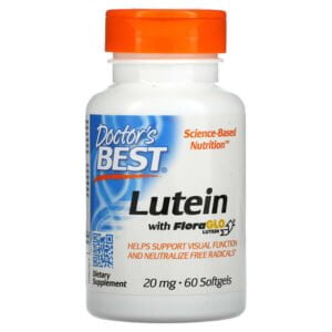 Doctor’s Best, Lutein with FloraGlo Lutein, 20 mg, 60 Softgels