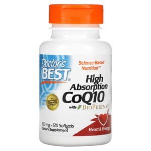 Doctor’s Best, High Absorption CoQ10 with BioPerine, 100 mg, 120 Softgels